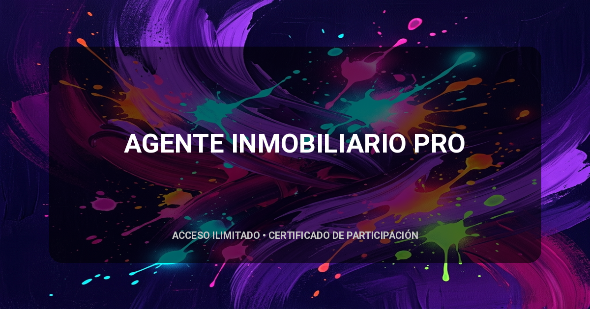 AGENTE INMOBILIARIO PRO