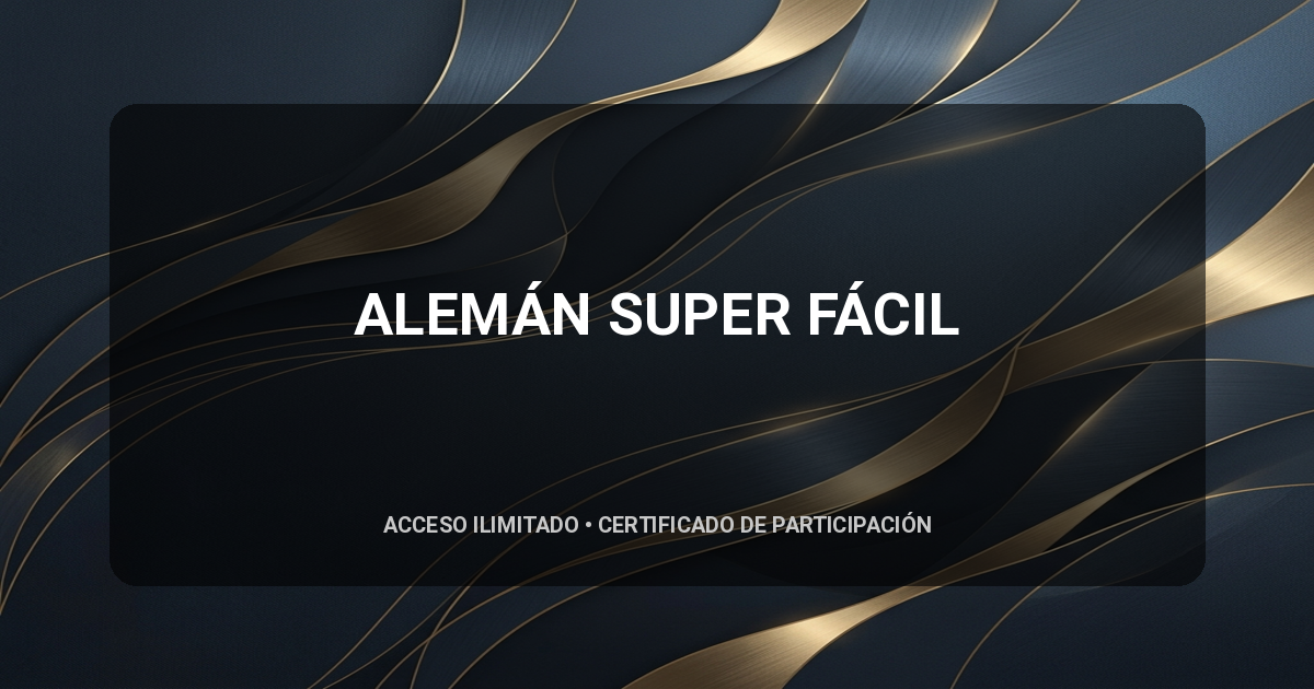 ALEMÁN SUPER FÁCIL
