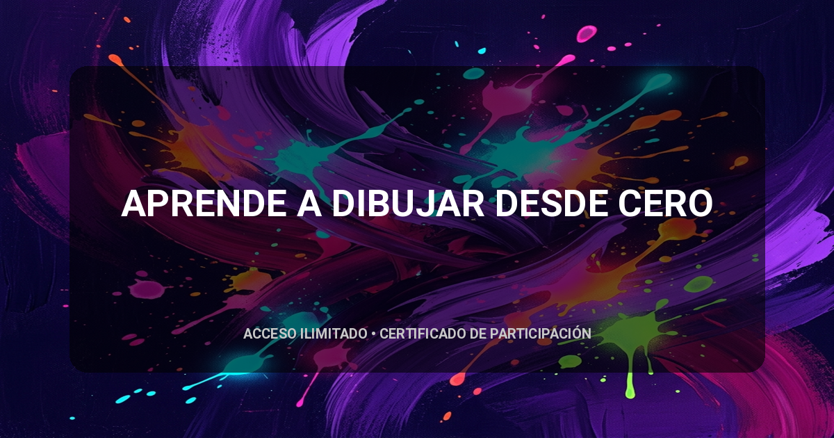APRENDE A DIBUJAR DESDE CERO