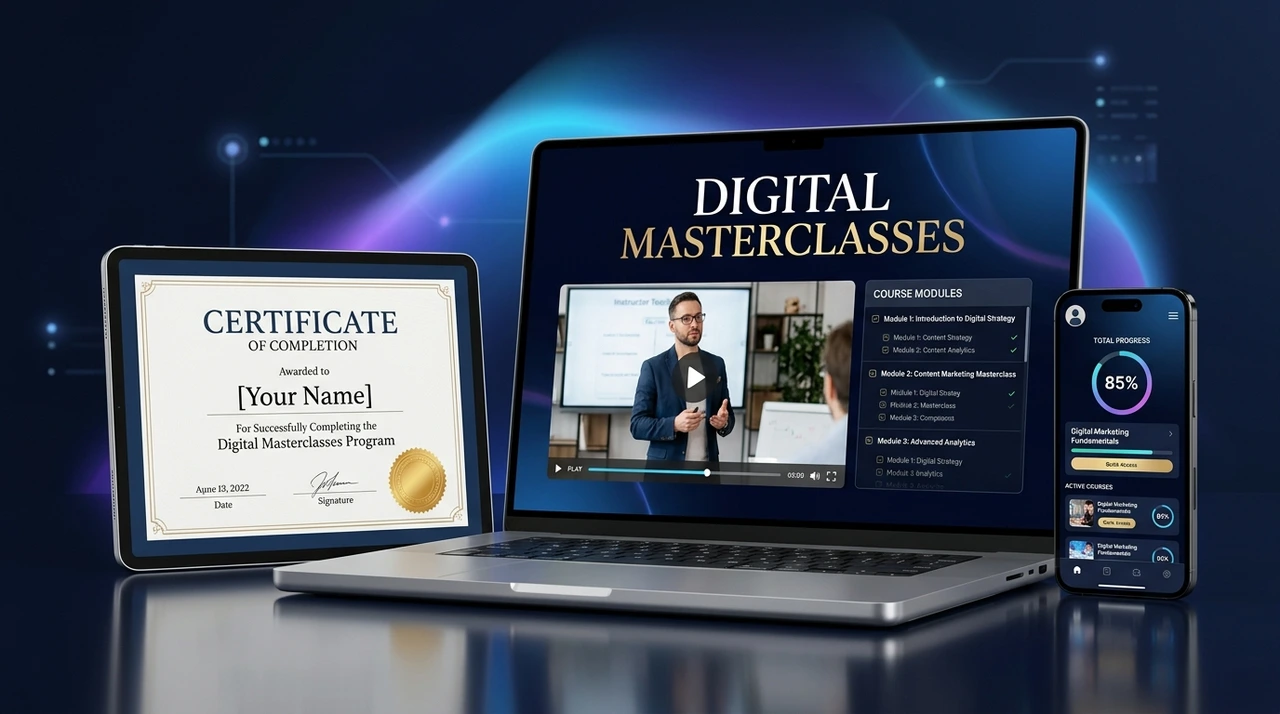 Cursos Online y MasterClasses 100% Digitales