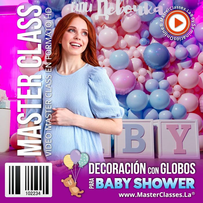 [1501686] DECORACIÓN CON GLOBOS PARA BABY SHOWER