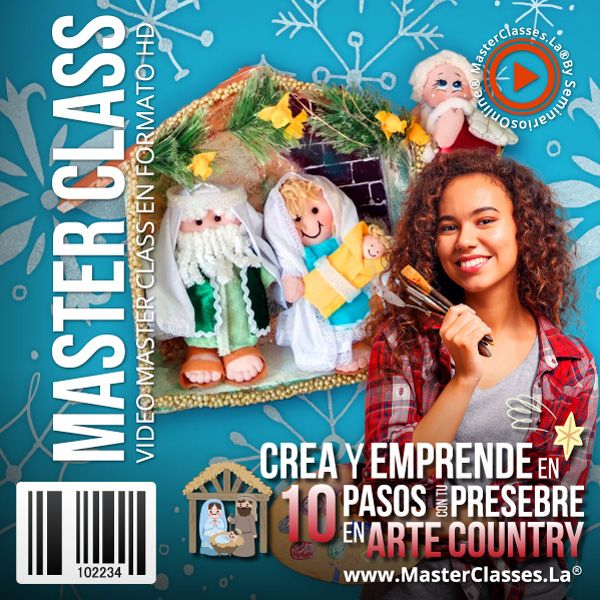 [1699226] CREA Y EMPRENDE EN 10 PASOS CON TU PESEBRE EN ARTE COUNTRY