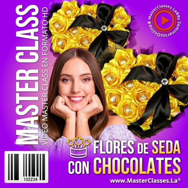 [1655173] FLORES DE SEDA CON CHOCOLATE