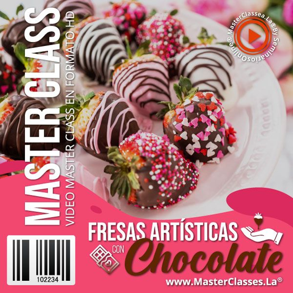 FRESAS ARTÍSTICAS CON CHOCOLATE